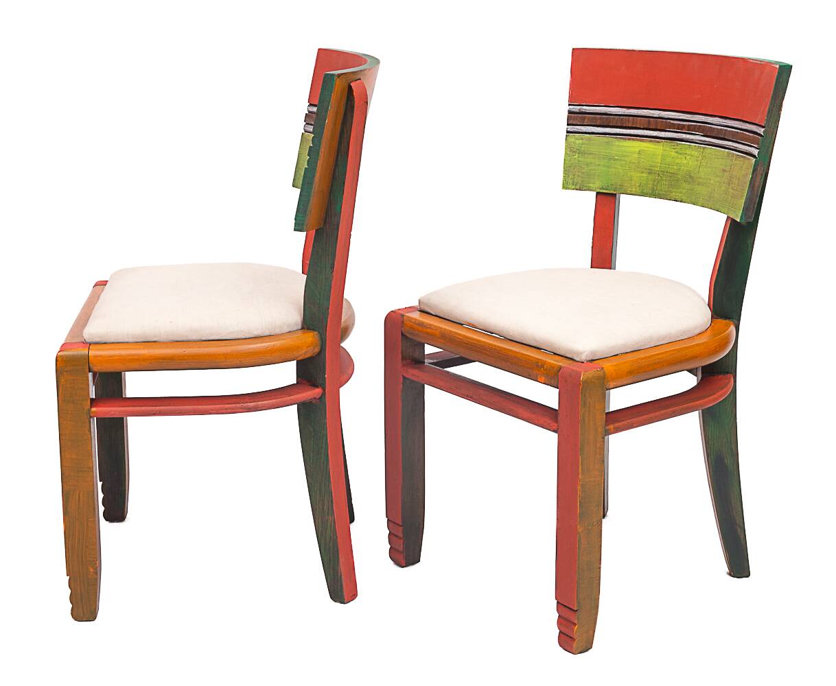 6 Art Deco chairs