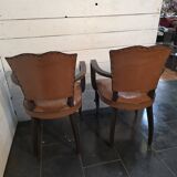 Pair of 1950s moustache-style bridge glasses