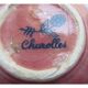 Bol ou coupe charolles art deco, céramique rose, formant une fleur à 5 pétales