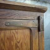 Antique baker's cabinet / fermentation cabinet on wheels