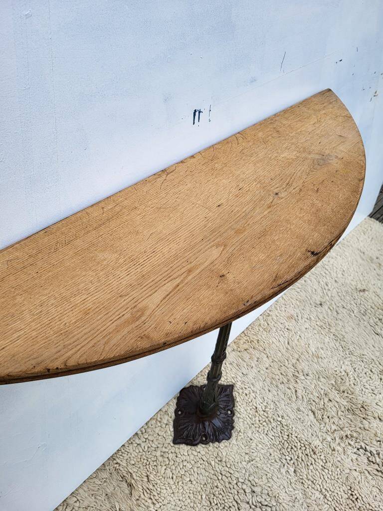 Cast iron foot console 1900 Art Nouveau