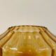 Amber glass dragée dish from Empoli, Italy - 1960s