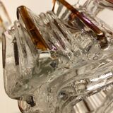 Lot 3 glass brick sconces 1960