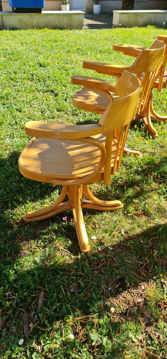3 thonet office chairs for zmg radomsko unit price