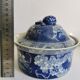 Ancient white blue Chinese ceramic pot