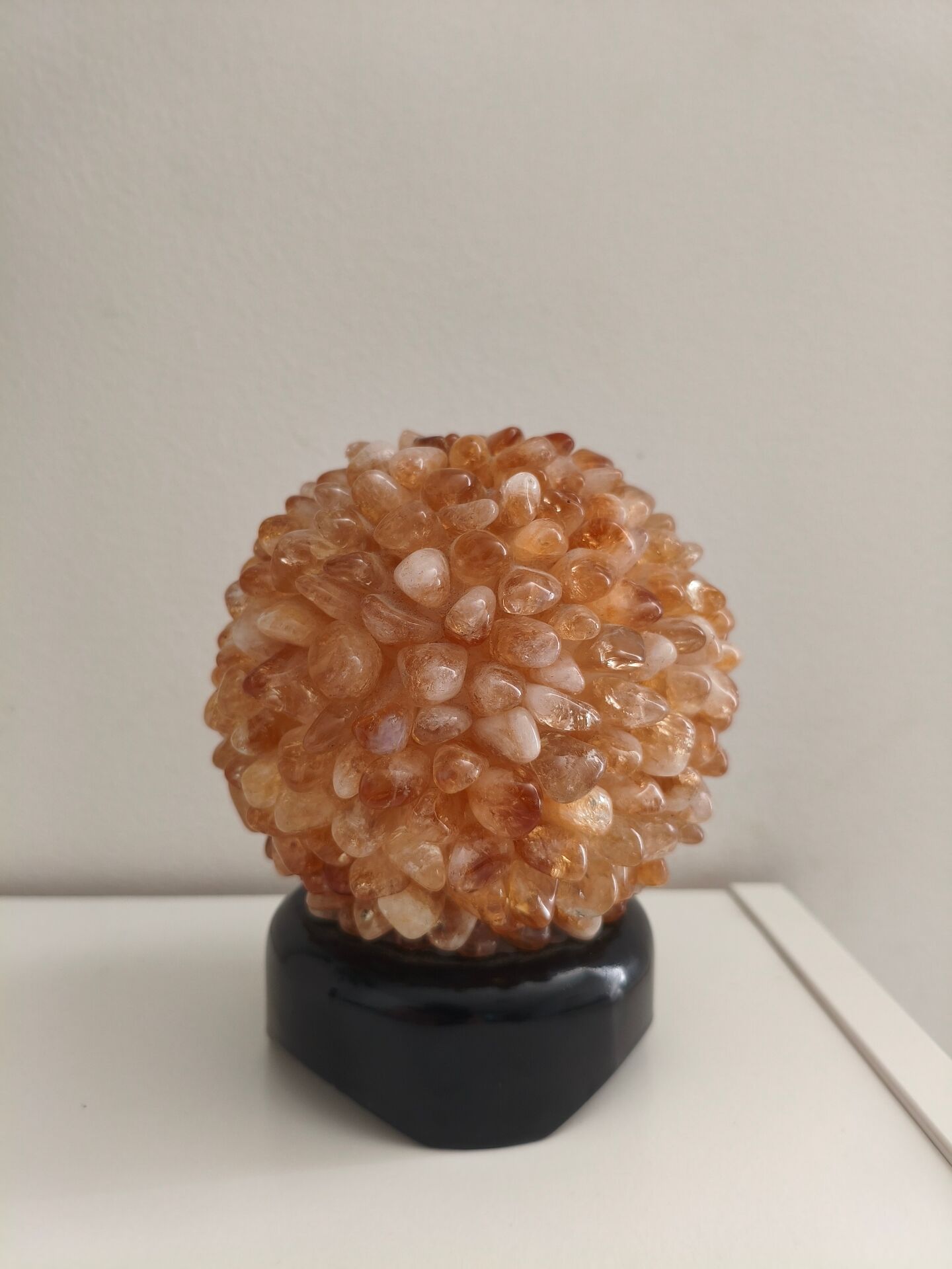 Citrine quartz ambient lamp