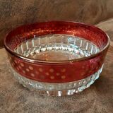 Salad bowl set and its 2 crystal cups