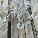 Bronze luster 6 branches patinated
