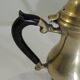 Solid brass teapot, vintage French / 20th century