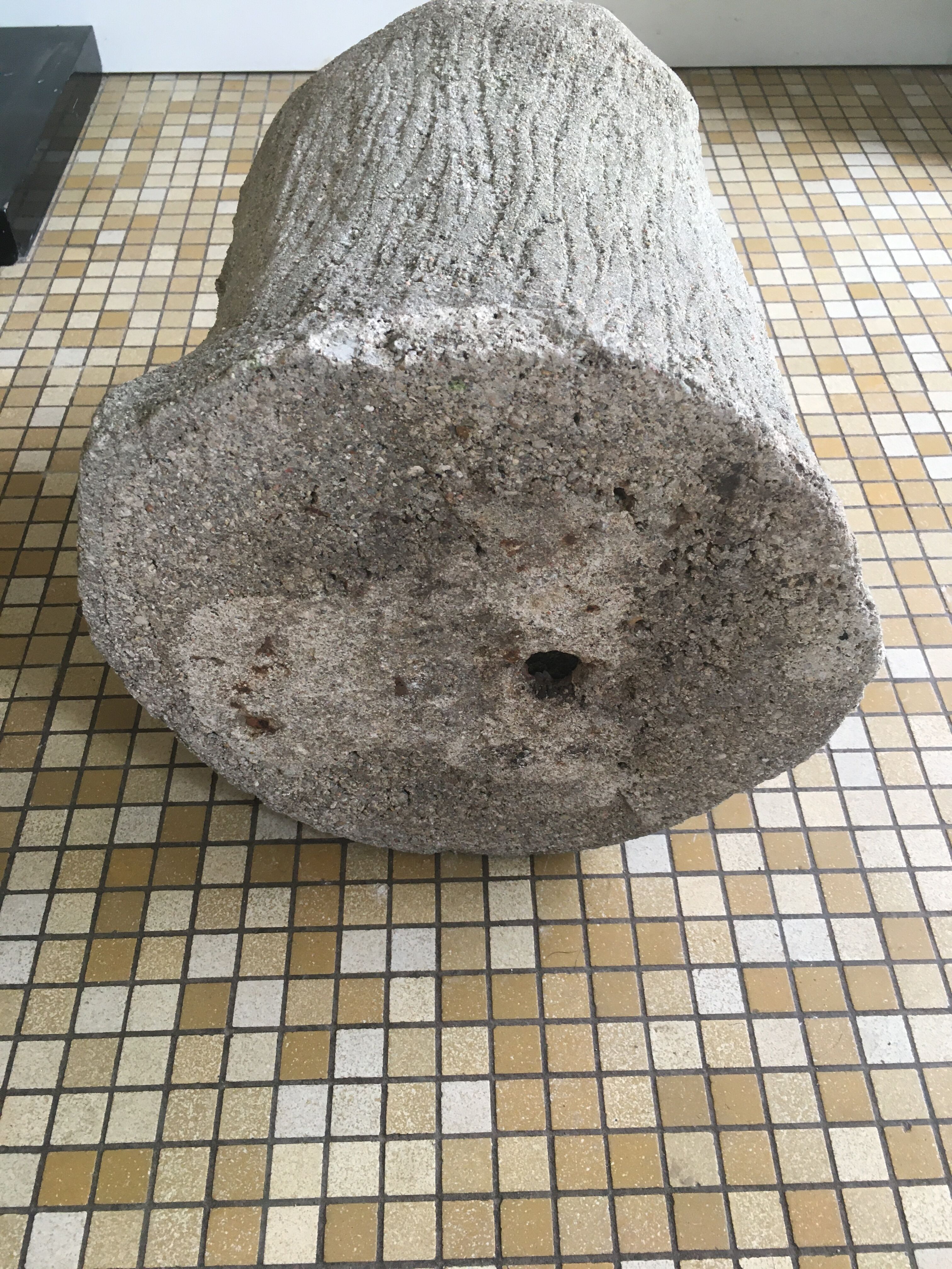 Pair of concrete planters