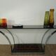 Console glass and chrome 70 years