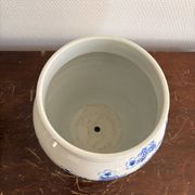 Ancient Vase Flower Pot Blue White Porcelain Bird Arita Imari Seto Peony