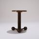 Art deco oak pedestal table, charles dudouyt, 1930s