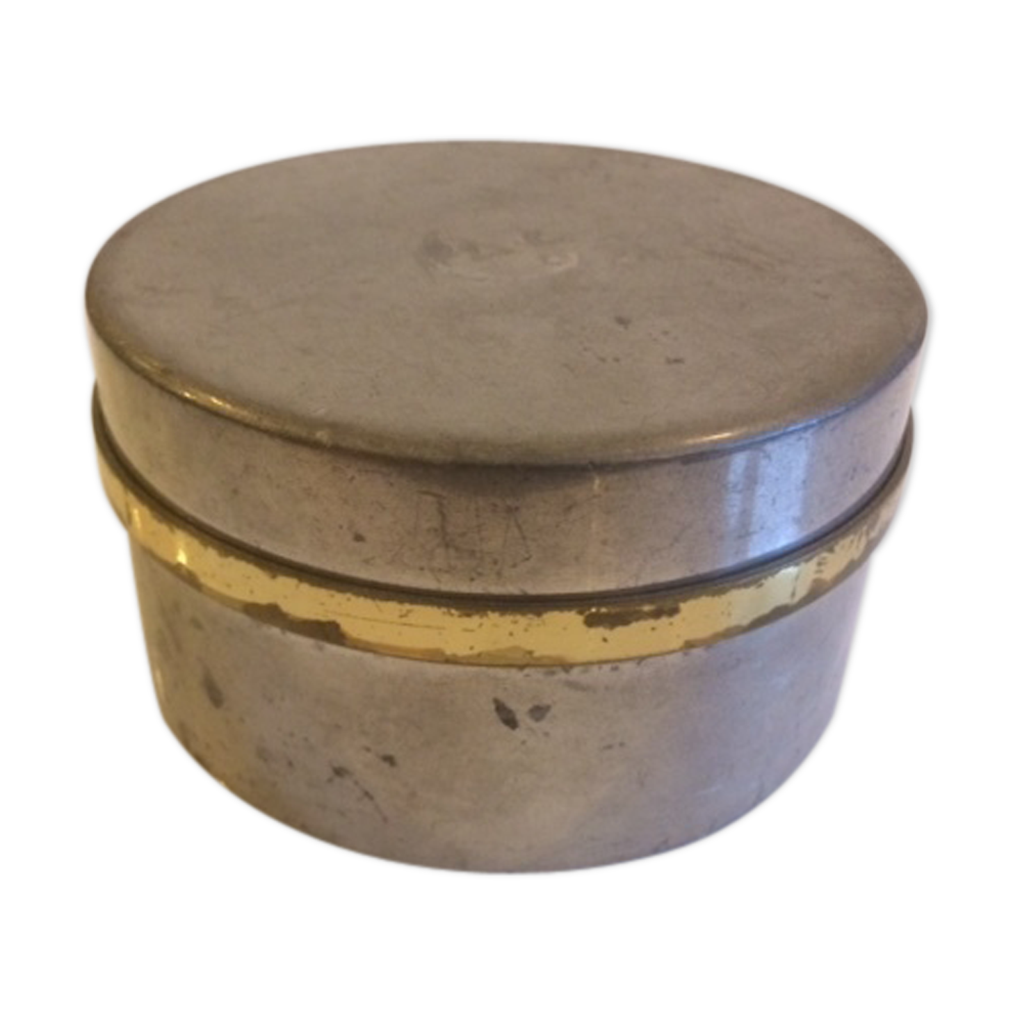 Round tin box "Boutique du Manoir"