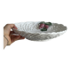 Large white twisted ceramic basket