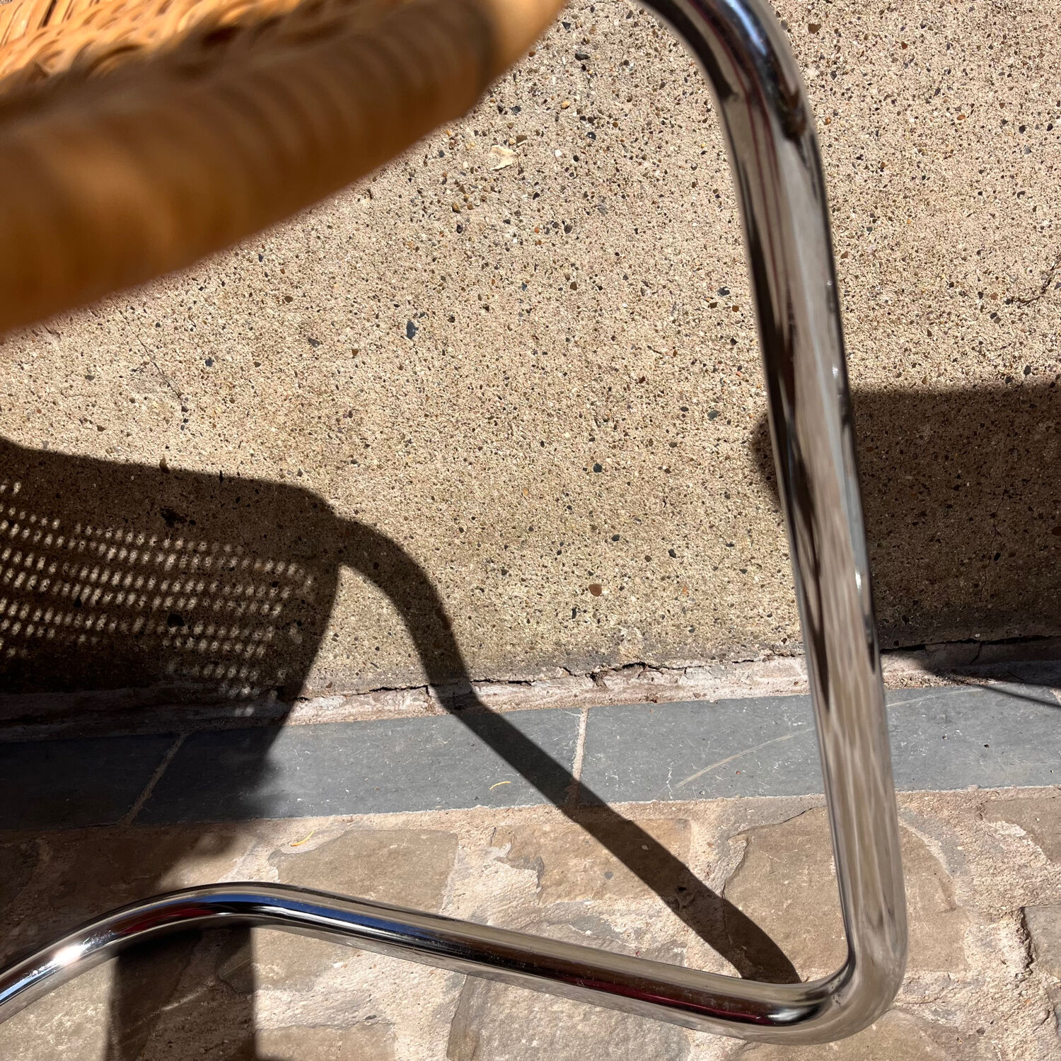 Italian rattan chair from the 1970s