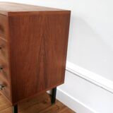 Vintage Scandinavian teak chest of drawers 1960