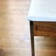 Table basse design marbre et palissandre Georges Nelson 1970