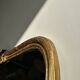 Large gilded mirror 19th century rounded corners mercury glass Louis XVI style