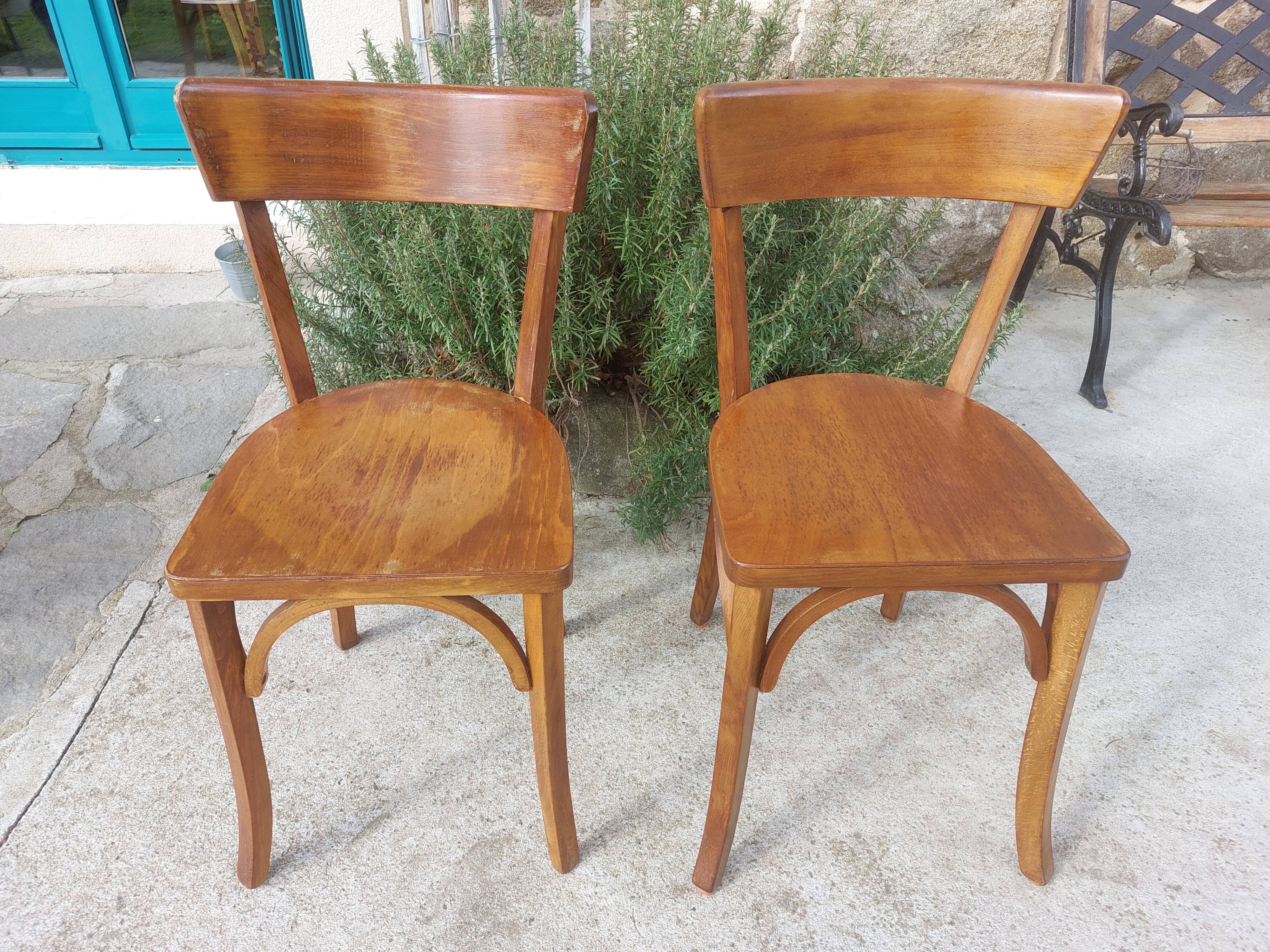 pair of Luterma bistro chairs, dark shade