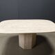 Vintage travertine dining table, 1970s