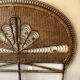 Vintage rattan headboard