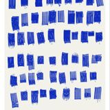 Abstract blue giclee print, 50x70cm