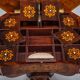 Table de couture Biedermeier en acajou, 1850