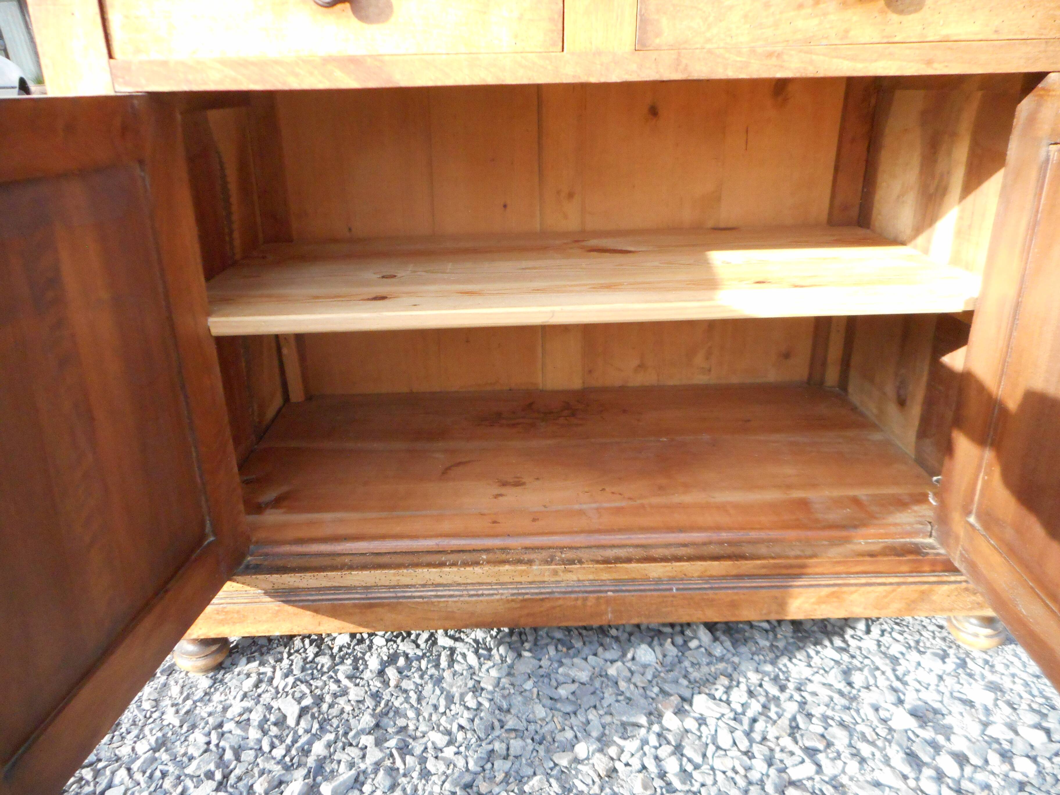 old bathroom cabinet / dressing table with marble