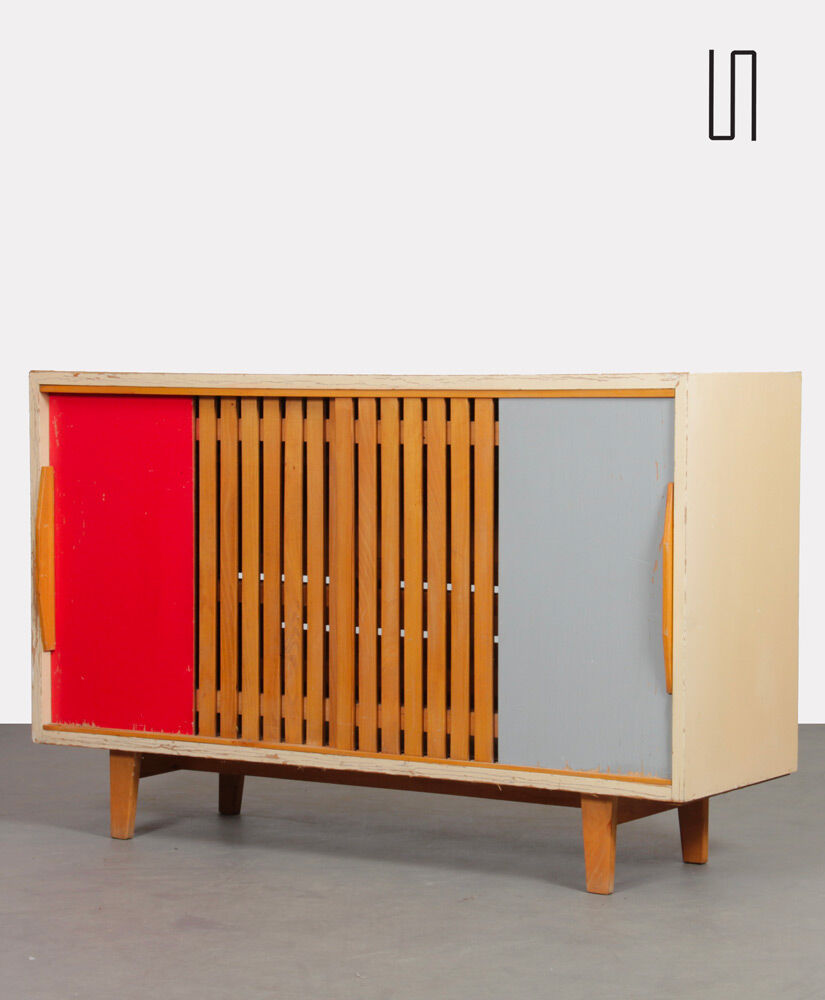 Vintage shoe cabinet for Drevopodnik Brno 1960