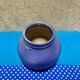 Vase boule bleu signé Khoury