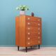 Commode en teck, design danois, années 1970