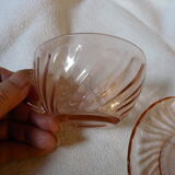 6 cups and saucers Rosaline Arcoroc France