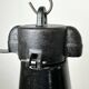 Industrial black pendant factory lamp with cast iron top, 1970s