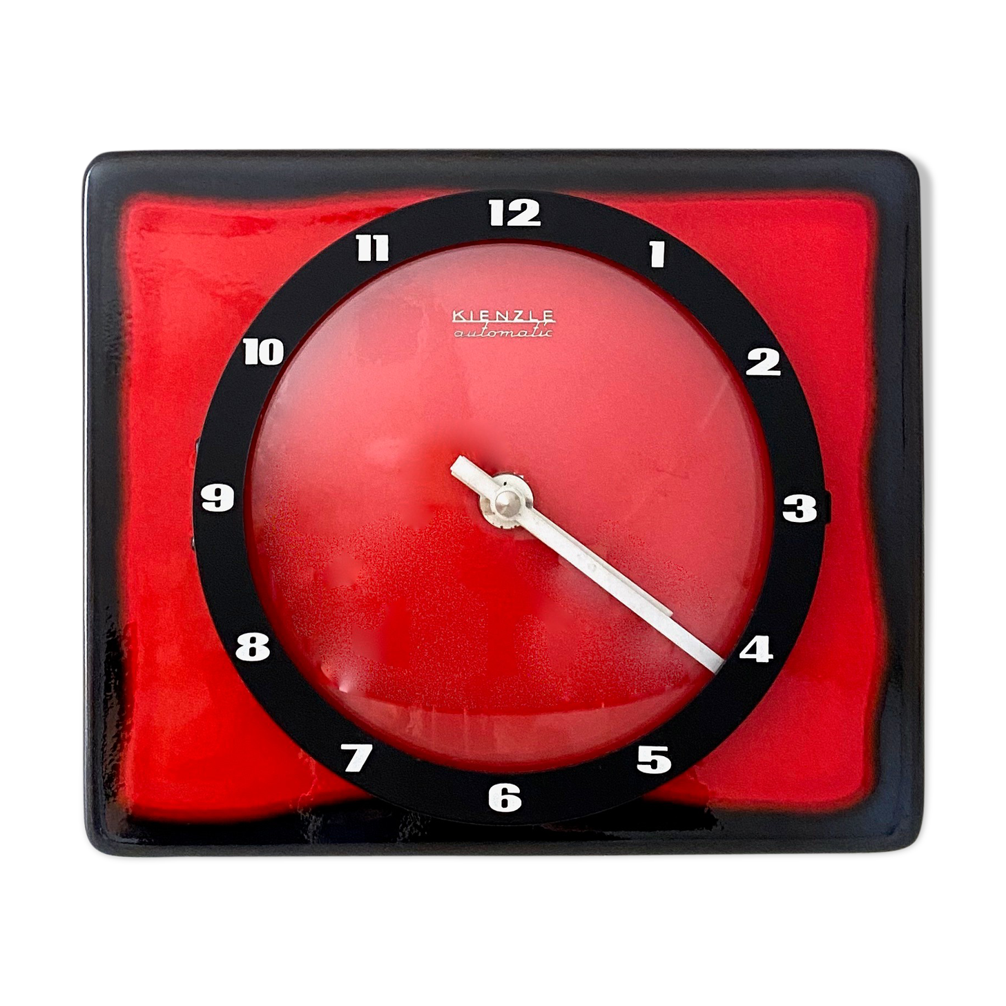 Vintage wall clock Kienzle automatic, 70's Germany