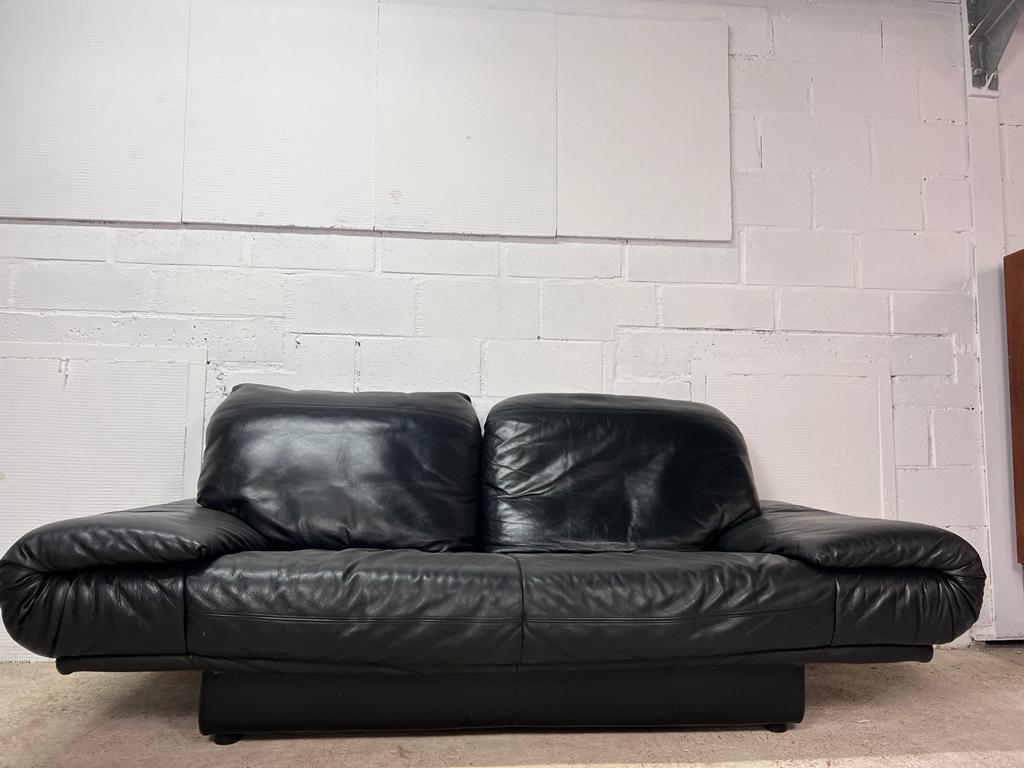 Cuir vintage canapé Rolf Benz