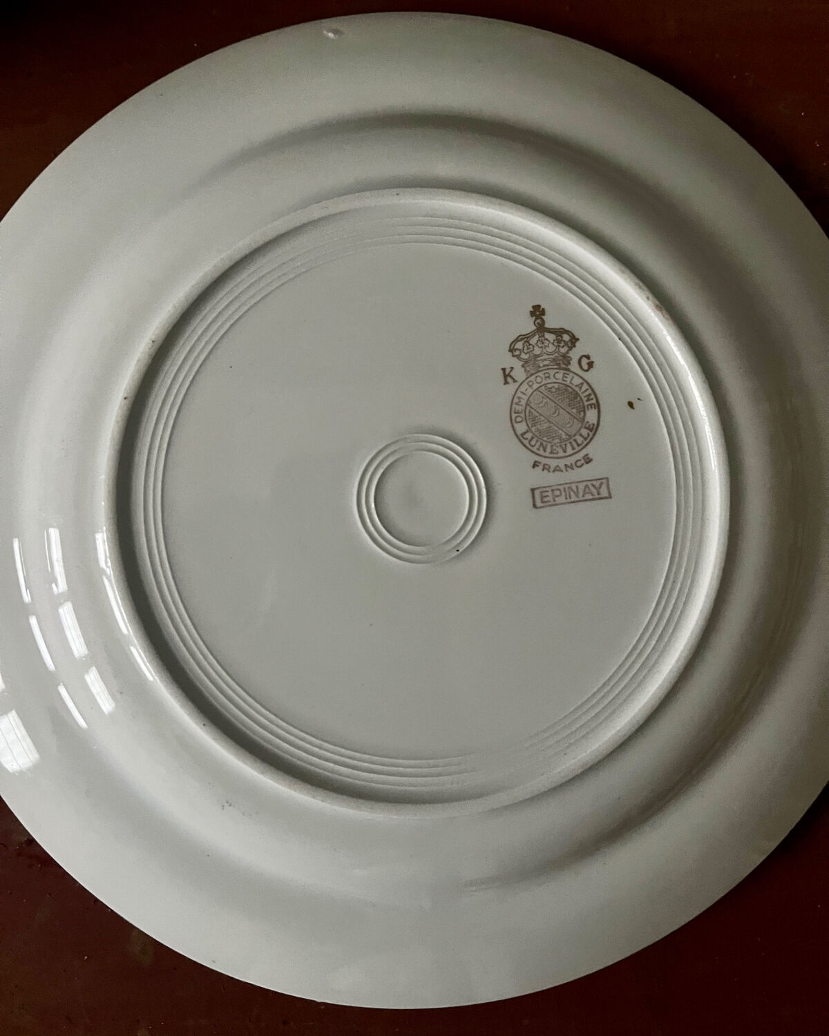 Set of 11 Luneville Epinay dessert plates