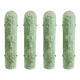 Impressive Hammered Green "Graniglia" Murano Glass Wall Sconces Set of 4 by