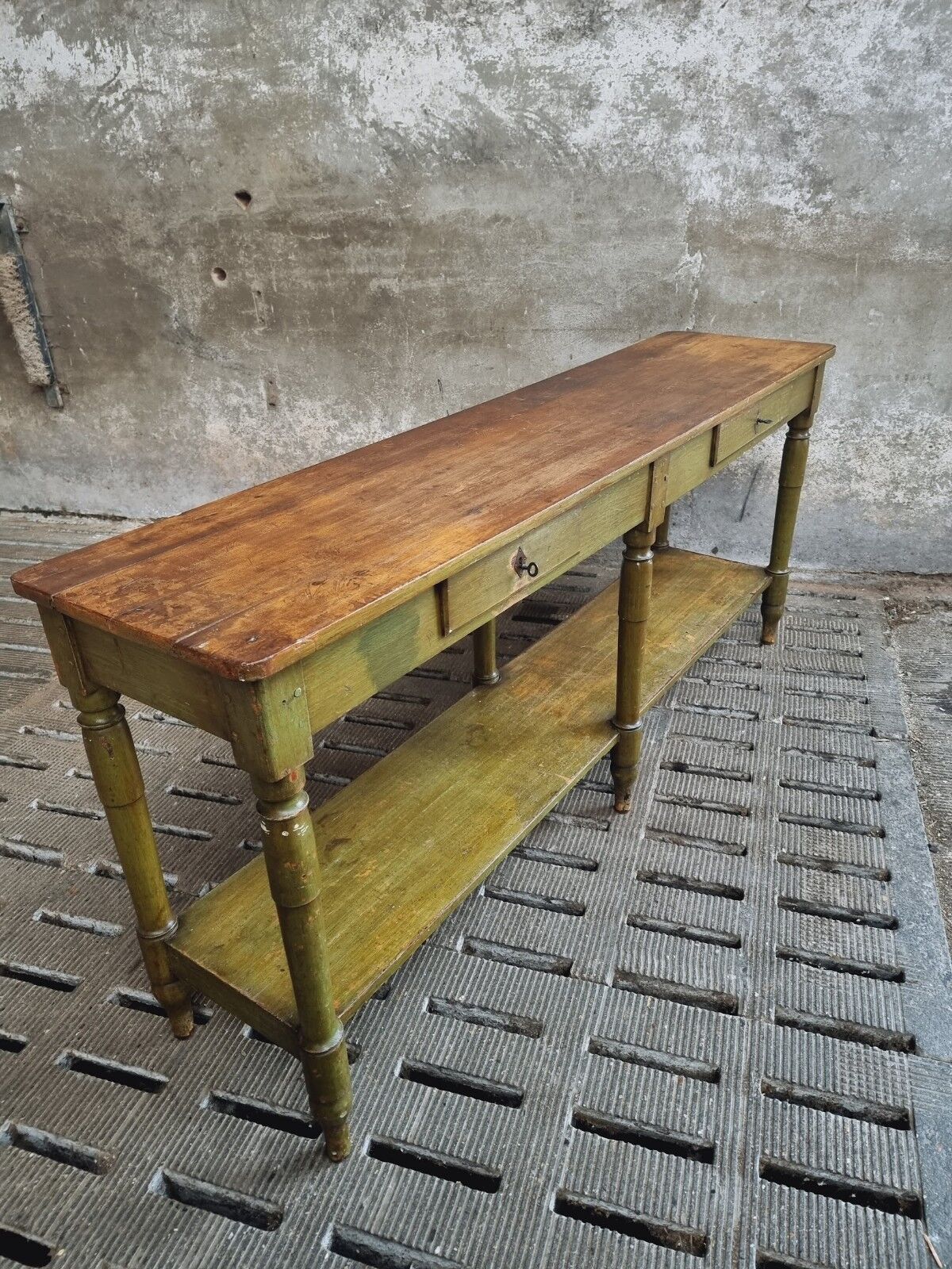 Antique counter side table wall table shop counter