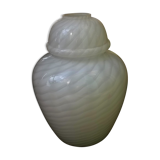 Lamp foot has helical decoration