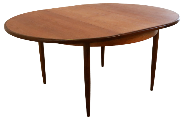 Round g-plan vintage dining table extendable 'breadsell'
