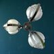 Space Age 3-light Sputnik chandelier