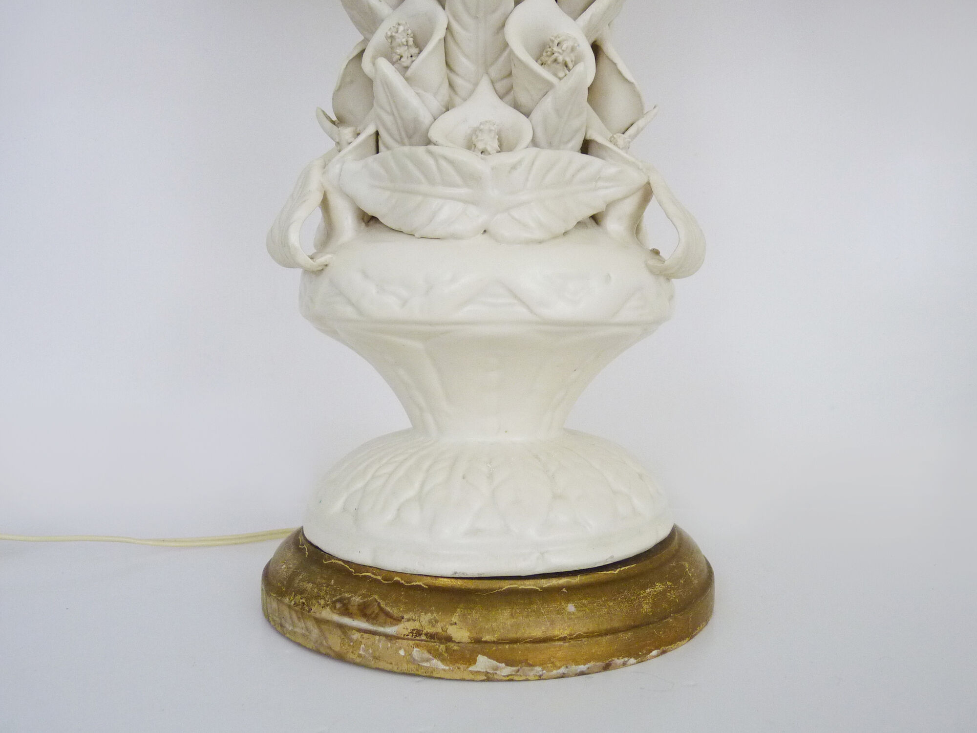 Pair of ceramic table lamps by Manises Spain 1960