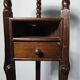 Élégant support de plante / table d'appoint en acajou victorien