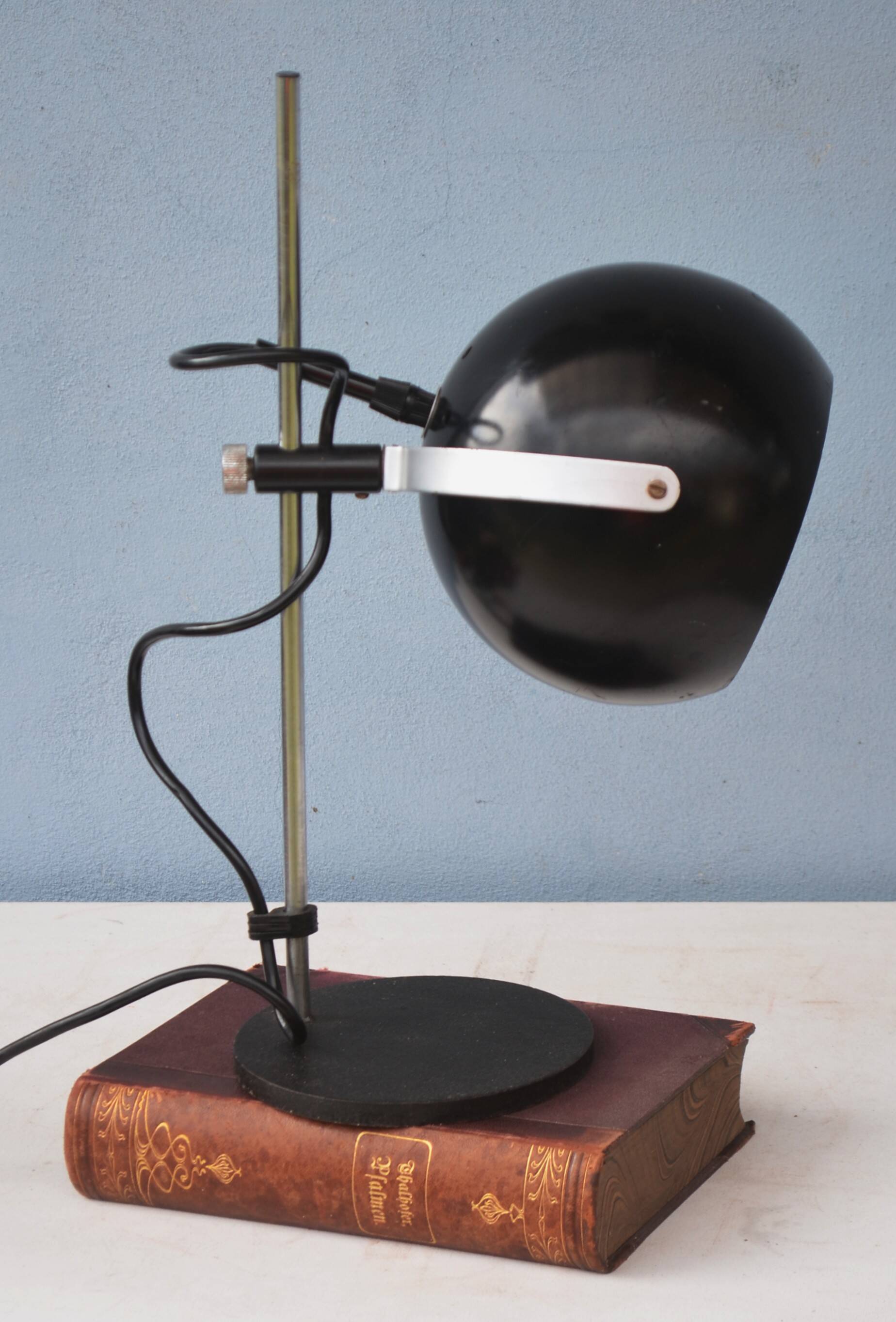 Mid Century Lamp Halo Leuchte Ball Eye - Space Age Black  - Germany Made