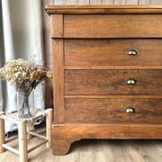 Rustic solid wood chest of drawers