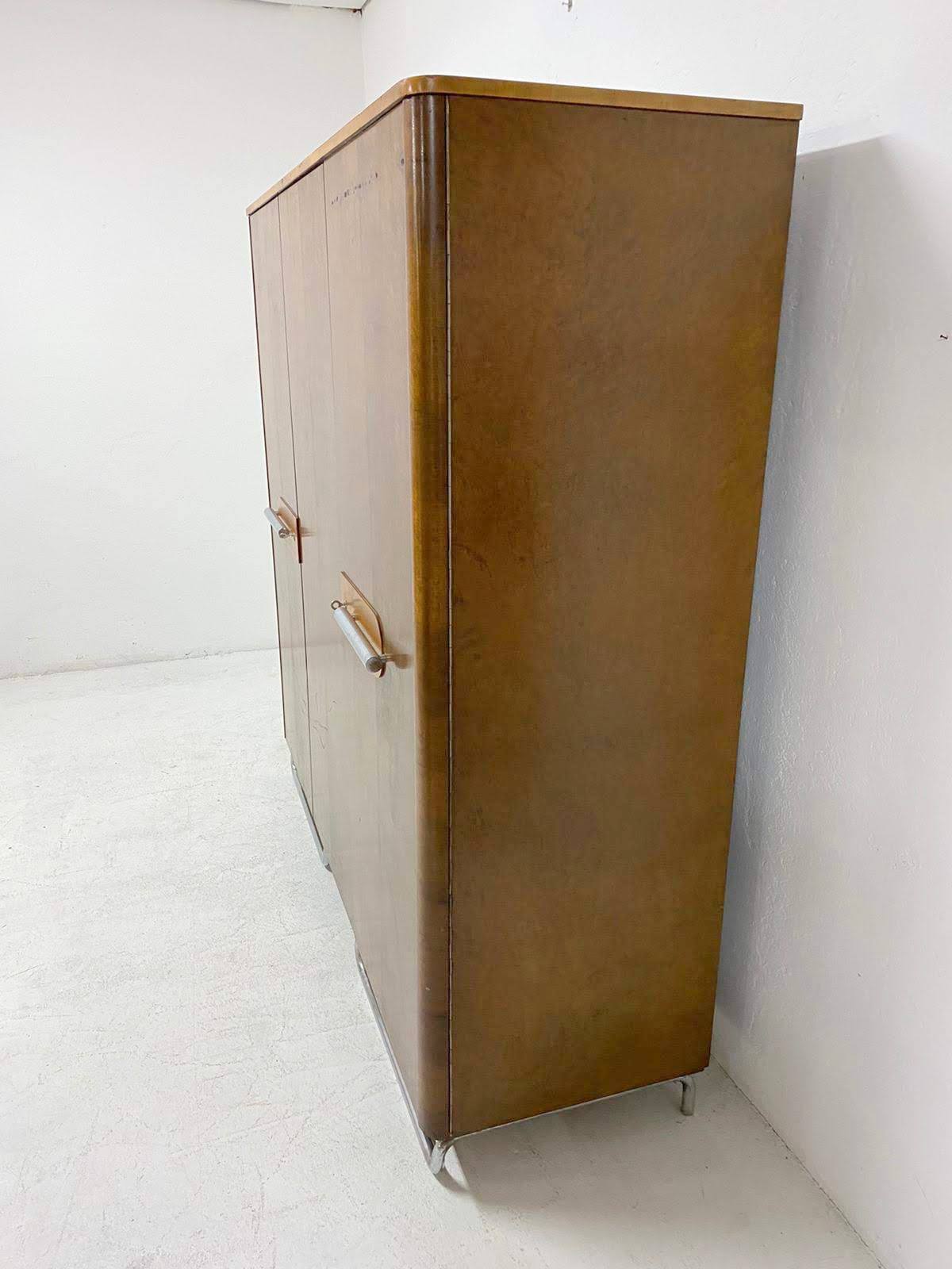 Bauhaus wardrobe by Mücke Melder, 1930s, Bohemia