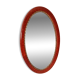 Antique oval mirror with bevelled glass