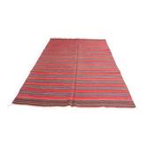 Vintage Striped Anatolian Kilim – 224 x 143 cm – Minimalist  sku 133