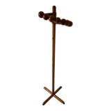 70s pine coat rack
